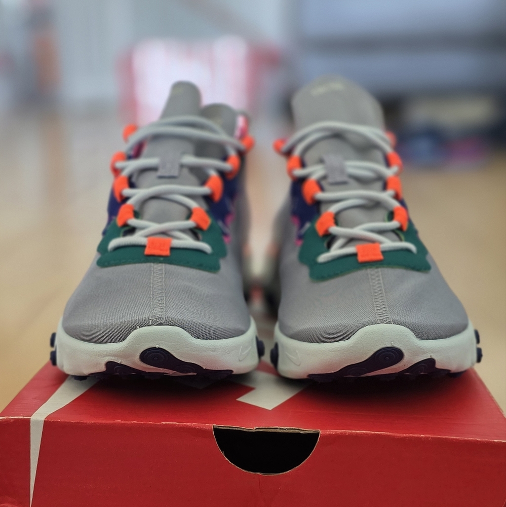 Nike Gray and Orange Sneakers